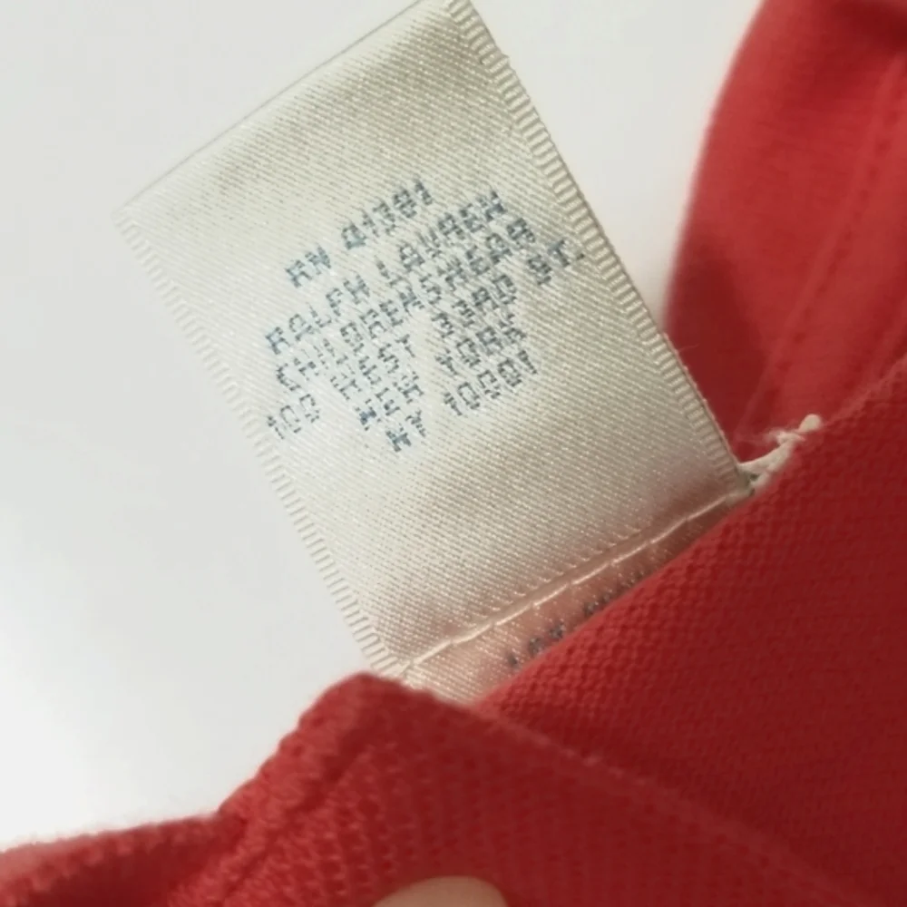Ralph Lauren Cotton Pique Polo Amalfi Red Sz 3mo Infant